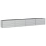 Silver galvanized steel flower bed 320x40x45 cm by vidaXL, Pots and planters - Ref: Foro24-316893, Price: 65,91 €, Discount: %