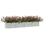Silver galvanized steel flower bed 320x40x45 cm by vidaXL, Pots and planters - Ref: Foro24-316893, Price: 65,91 €, Discount: %