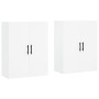 Armarios de pared 2 unidades blanco 69,5x34x90 cm de vidaXL, Aparadores - Ref: Foro24-3195643, Precio: 142,40 €, Descuento: %
