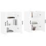 Armarios de pared 2 unidades blanco 69,5x34x90 cm de vidaXL, Aparadores - Ref: Foro24-3195643, Precio: 142,40 €, Descuento: %