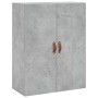 Aparador alto madera contrachapada gris hormigón 69,5x34x180 cm by vidaXL, Sideboards - Ref: Foro24-3195711, Price: 156,61 €,...