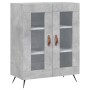 Aparador alto madera contrachapada gris hormigón 69,5x34x180 cm by vidaXL, Sideboards - Ref: Foro24-3195711, Price: 156,61 €,...