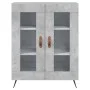 Aparador alto madera contrachapada gris hormigón 69,5x34x180 cm by vidaXL, Sideboards - Ref: Foro24-3195711, Price: 154,57 €,...