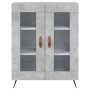 Aparador alto madera contrachapada gris hormigón 69,5x34x180 cm by vidaXL, Sideboards - Ref: Foro24-3195711, Price: 156,61 €,...
