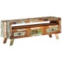 Mueble de TV madera maciza reciclada multicolor 110x30x40 cm de vidaXL, Muebles TV - Ref: Foro24-337063, Precio: 116,23 €, De...