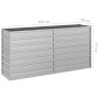 Arriate de acero galvanizado plateado 160x40x77 cm de vidaXL, Maceteros y jardineras - Ref: Foro24-316894, Precio: 53,32 €, D...