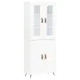 Hohes weißes Sperrholz-Sideboard 69,5 x 34 x 180 cm von vidaXL, Sideboards - Ref: Foro24-3198185, Preis: 151,65 €, Rabatt: %
