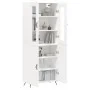 Hohes weißes Sperrholz-Sideboard 69,5 x 34 x 180 cm von vidaXL, Sideboards - Ref: Foro24-3198185, Preis: 151,65 €, Rabatt: %