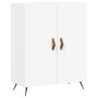Hohes weißes Sperrholz-Sideboard 69,5 x 34 x 180 cm von vidaXL, Sideboards - Ref: Foro24-3198185, Preis: 153,51 €, Rabatt: %