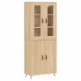 Hohes Sideboard aus eichenfarbenem Sperrholz, 69,5 x 34 x 180 cm von vidaXL, Sideboards - Ref: Foro24-3198188, Preis: 160,92 ...