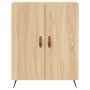 Hohes Sideboard aus eichenfarbenem Sperrholz, 69,5 x 34 x 180 cm von vidaXL, Sideboards - Ref: Foro24-3198188, Preis: 160,92 ...