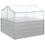 Blumenbeet mit silbernem Gewächshaus 100x100x85 cm von vidaXL, Töpfe und Pflanzgefäße - Ref: Foro24-316882, Preis: 101,85 €, ...