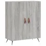 Aparador alto madera contrachapada gris sonoma 69,5x34x180 cm de vidaXL, Aparadores - Ref: Foro24-3198191, Precio: 155,75 €, ...