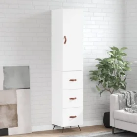 Aparador alto madera contrachapada blanco 34,5x34x180 cm de vidaXL, Aparadores - Ref: Foro24-3198825, Precio: 110,00 €, Descu...