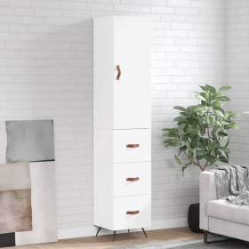 Hohes Sideboard aus weißem Sperrholz, 34,5 x 34 x 180 cm von vidaXL, Sideboards - Ref: Foro24-3198825, Preis: 111,34 €, Rabat...