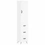 Aparador alto madera contrachapada blanco 34,5x34x180 cm de vidaXL, Aparadores - Ref: Foro24-3198825, Precio: 109,83 €, Descu...