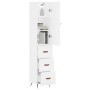 Aparador alto madera contrachapada blanco 34,5x34x180 cm de vidaXL, Aparadores - Ref: Foro24-3198825, Precio: 111,25 €, Descu...