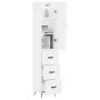 Tall white plywood sideboard 34.5x34x180 cm by vidaXL, Sideboards - Ref: Foro24-3198825, Price: 109,83 €, Discount: %