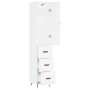 Aparador alto madera contrachapada blanco 34,5x34x180 cm de vidaXL, Aparadores - Ref: Foro24-3198825, Precio: 111,25 €, Descu...