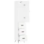 Tall white plywood sideboard 34.5x34x180 cm by vidaXL, Sideboards - Ref: Foro24-3198825, Price: 109,83 €, Discount: %