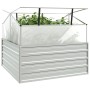 Blumenbeet mit silbernem Gewächshaus 100x100x85 cm von vidaXL, Töpfe und Pflanzgefäße - Ref: Foro24-316882, Preis: 101,85 €, ...