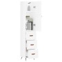 High glossy white plywood sideboard 34.5x34x180 cm by vidaXL, Sideboards - Ref: Foro24-3198827, Price: 117,90 €, Discount: %