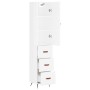 High glossy white plywood sideboard 34.5x34x180 cm by vidaXL, Sideboards - Ref: Foro24-3198827, Price: 117,90 €, Discount: %