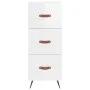Hochglänzendes Sideboard aus weißem Sperrholz, 34,5 x 34 x 180 cm von vidaXL, Sideboards - Ref: Foro24-3198827, Preis: 116,20...