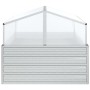 Blumenbeet mit silbernem Gewächshaus 100x100x85 cm von vidaXL, Töpfe und Pflanzgefäße - Ref: Foro24-316882, Preis: 101,85 €, ...