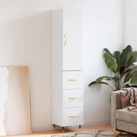 Hohes Sideboard aus weißem Sperrholz, 34,5 x 34 x 180 cm von vidaXL, Sideboards - Ref: Foro24-3198833, Preis: 111,97 €, Rabat...