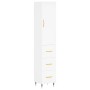 Tall white plywood sideboard 34.5x34x180 cm by vidaXL, Sideboards - Ref: Foro24-3198833, Price: 111,97 €, Discount: %