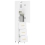Tall white plywood sideboard 34.5x34x180 cm by vidaXL, Sideboards - Ref: Foro24-3198833, Price: 111,97 €, Discount: %