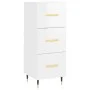 Hochglänzendes Sideboard aus weißem Sperrholz, 34,5 x 34 x 180 cm von vidaXL, Sideboards - Ref: Foro24-3198835, Preis: 117,65...