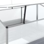 Blumenbeet mit silbernem Gewächshaus 100x100x85 cm von vidaXL, Töpfe und Pflanzgefäße - Ref: Foro24-316882, Preis: 101,85 €, ...