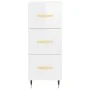 Hochglänzendes Sideboard aus weißem Sperrholz, 34,5 x 34 x 180 cm von vidaXL, Sideboards - Ref: Foro24-3198835, Preis: 117,65...