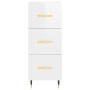 Hochglänzendes Sideboard aus weißem Sperrholz, 34,5 x 34 x 180 cm von vidaXL, Sideboards - Ref: Foro24-3198835, Preis: 118,99...