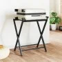 Kofferhalter aus schwarzem Bambus 68,5x38x58 cm von vidaXL, Gepäckträger und Kofferhalter - Ref: Foro24-356368, Preis: 26,17 ...