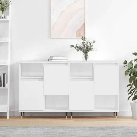 2 Stück Sperrholz Sideboards weiß von vidaXL, Sideboards - Ref: Foro24-3190117, Preis: 115,62 €, Rabatt: %