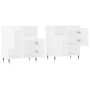 2 Stück Sperrholz Sideboards weiß von vidaXL, Sideboards - Ref: Foro24-3190117, Preis: 116,68 €, Rabatt: %