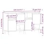 2 Stück Sperrholz Sideboards weiß von vidaXL, Sideboards - Ref: Foro24-3190117, Preis: 115,62 €, Rabatt: %