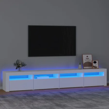 TV stand with white LED lights 240x35x40 cm by vidaXL, TV Furniture - Ref: Foro24-3152762, Price: 196,33 €, Discount: %
