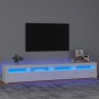 TV-Möbel mit weißen LED-Leuchten 240x35x40 cm von vidaXL, TV-Möbel - Ref: Foro24-3152762, Preis: 189,00 €, Rabatt: %