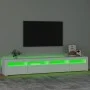 TV stand with white LED lights 240x35x40 cm by vidaXL, TV Furniture - Ref: Foro24-3152762, Price: 196,33 €, Discount: %
