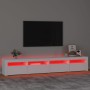 TV-Möbel mit weißen LED-Leuchten 240x35x40 cm von vidaXL, TV-Möbel - Ref: Foro24-3152762, Preis: 189,00 €, Rabatt: %