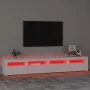 TV stand with white LED lights 240x35x40 cm by vidaXL, TV Furniture - Ref: Foro24-3152762, Price: 196,33 €, Discount: %