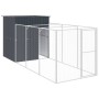 Hundehütte mit verzinktem Stahlgehege 165x455x181 cm von vidaXL, Hundehütten - Ref: Foro24-3189099, Preis: 512,10 €, Rabatt: %