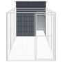 Hundehütte mit verzinktem Stahlgehege 165x455x181 cm von vidaXL, Hundehütten - Ref: Foro24-3189099, Preis: 512,10 €, Rabatt: %