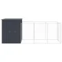 Caseta de perros con corral acero galvanizado 165x455x181 cm de vidaXL, Casetas para perros - Ref: Foro24-3189099, Precio: 50...