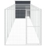 Hundehütte mit Corral grau verzinktem Stahl 165x863x181 cm von vidaXL, Hundehütten - Ref: Foro24-3189101, Preis: 697,42 €, Ra...