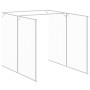 Hundehütte mit Corral grau verzinktem Stahl 165x863x181 cm von vidaXL, Hundehütten - Ref: Foro24-3189101, Preis: 697,42 €, Ra...